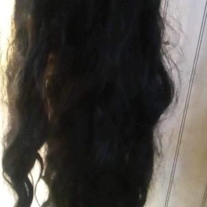 Black human hair wig